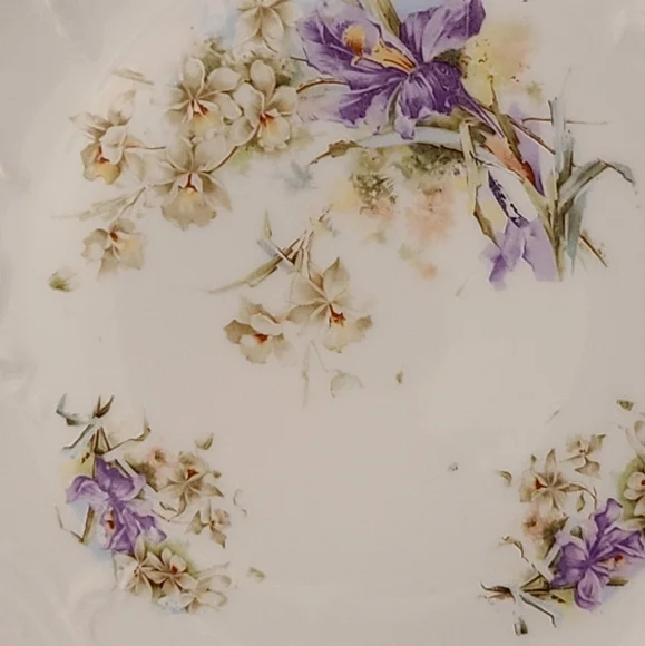 DECORATIVE PLATE FLORAL DESIGN please note plate stand not included - Picture 5 of 10